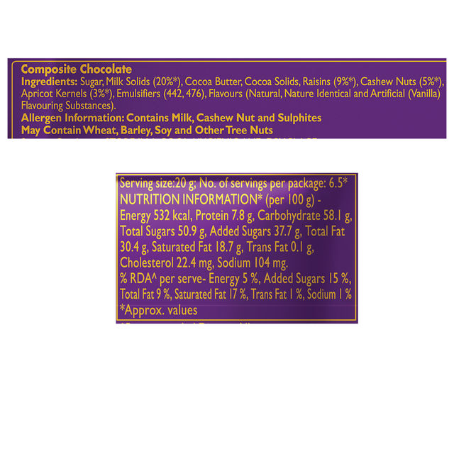 Cadbury Dairy Milk Silk Fruit and Nut Chocolate Bar, 137 g - Pack of 2 