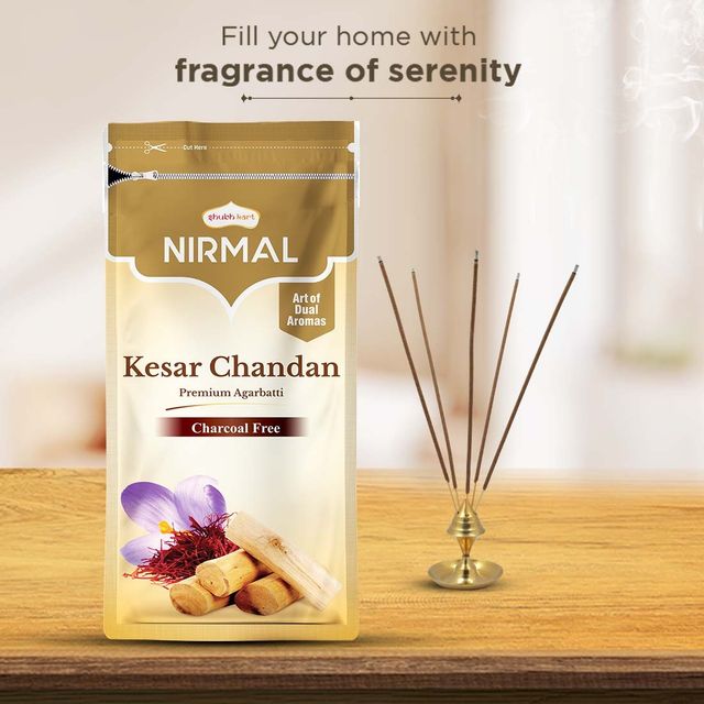 Shubhkart Nirmal Kesar Chandan Agarbatti Zipper