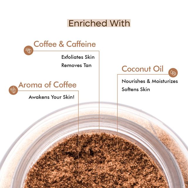 Mcaffeine Naked & Raw Coffee Body Scrub(55gms) & Mcaffeine Naked Detox Green Tea Face Wash(100ml) Combo