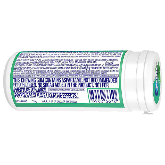 Orbit Sugar Free Spearmint Chewing Gum Tube