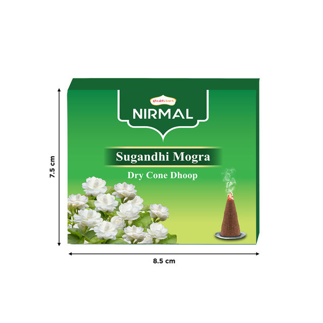 Shubhkart Nirmal Mogra Dry Cone Dhoop 10 pc Combo