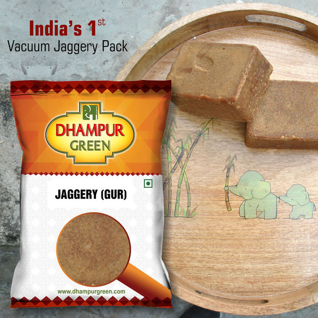 Dhampur Green Vacuum Packed Jaggery | Gur