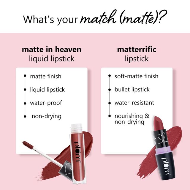 Plum Matte In Heaven Liquid Lipstick - Cocoa Mocha | Paraben-Free