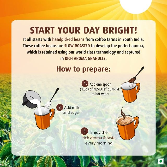 Nescafe Sunrise Instant Coffee Powder- Rich Aroma, Coffee-Chicory Mix, Pouch 100 g Combo