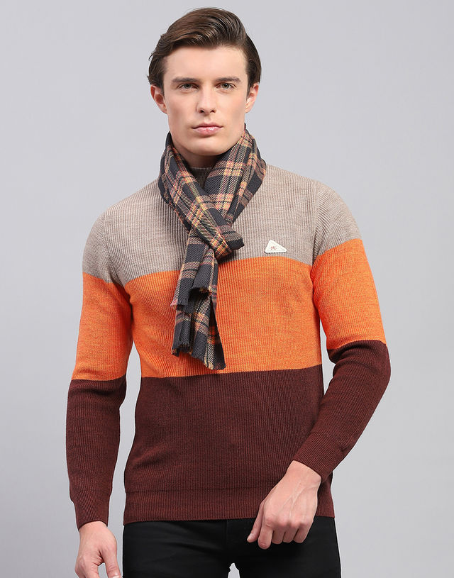 Monte Carlo Men's Acrylic Blend Muffler | Multicolour - Free Size