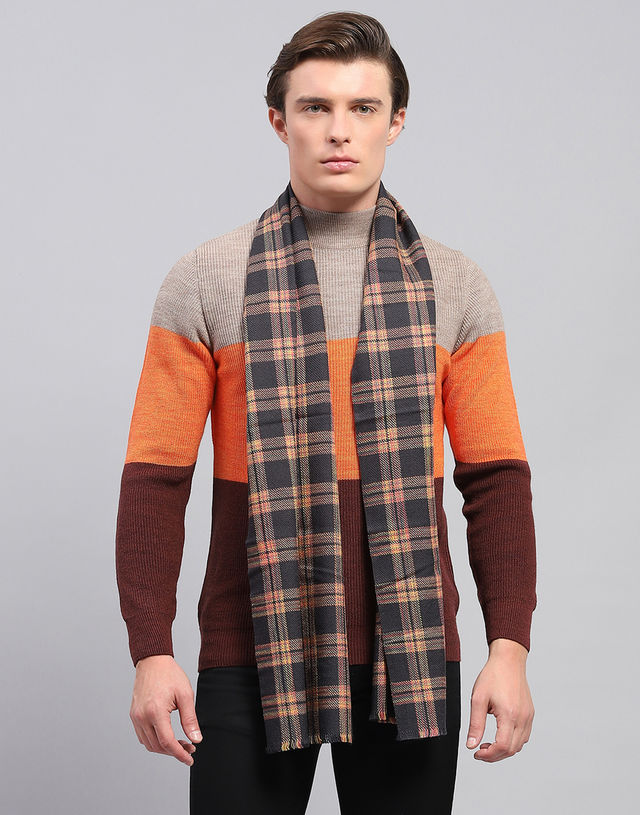 Monte Carlo Men's Acrylic Blend Muffler | Multicolour - Free Size