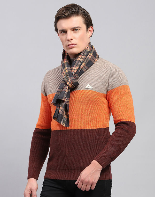 Monte Carlo Men's Acrylic Blend Muffler | Multicolour - Free Size