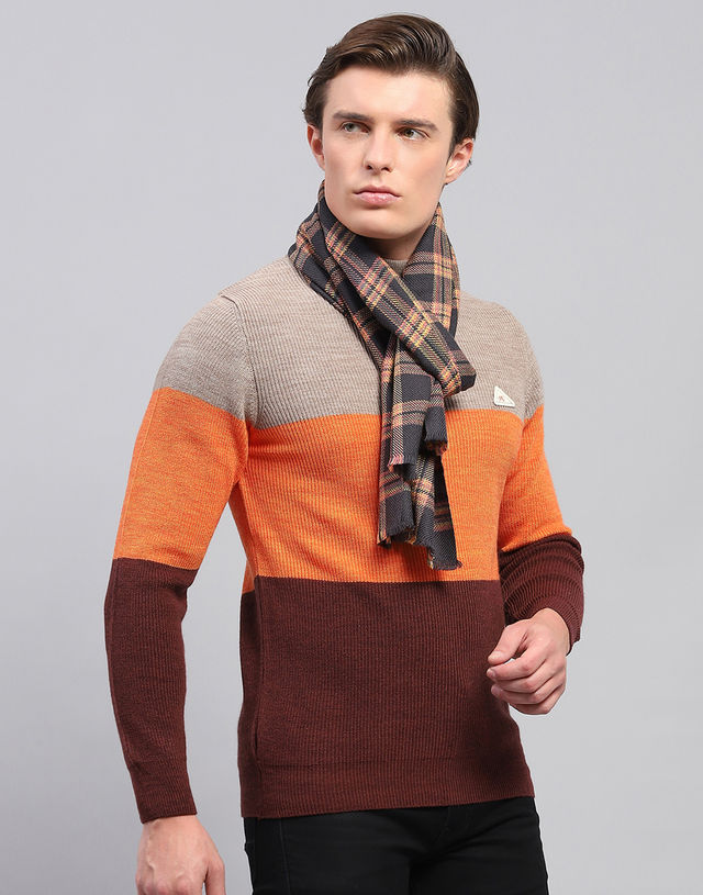 Monte Carlo Men's Acrylic Blend Muffler | Multicolour - Free Size