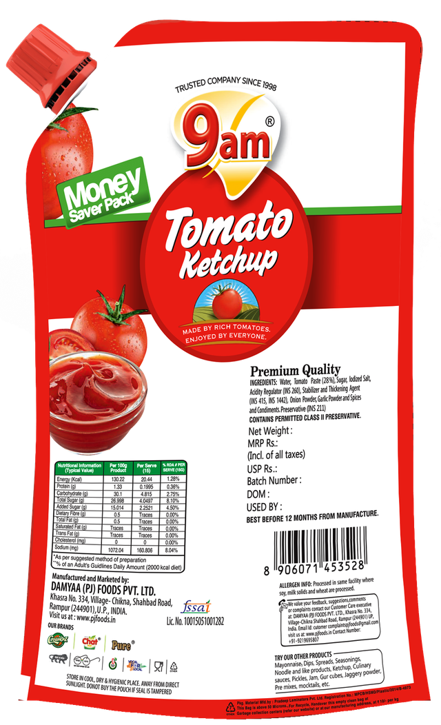 9am Tomato Ketchup