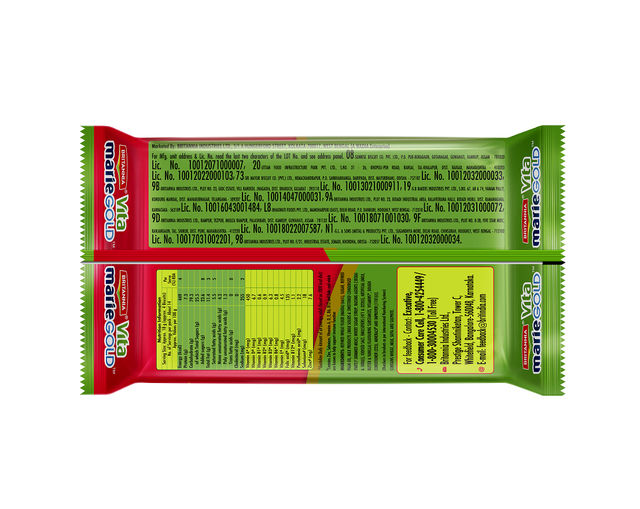 Britannia Vita Marie Gold Biscuits, Zero Transfat, Vitamin Enriched Biscuits 248 gms Combo
