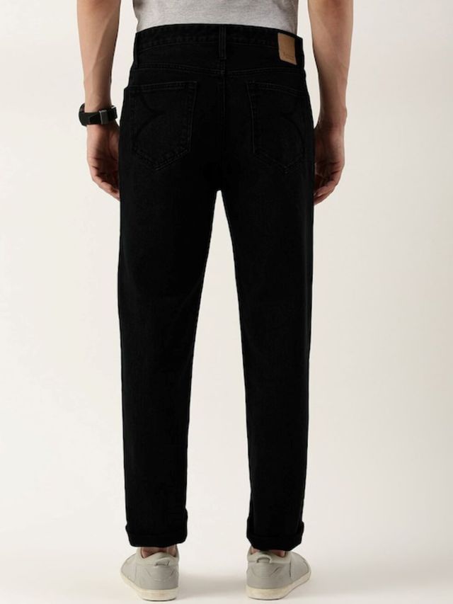 Bene Kleed Men Black Relaxed Denim Trousers 32