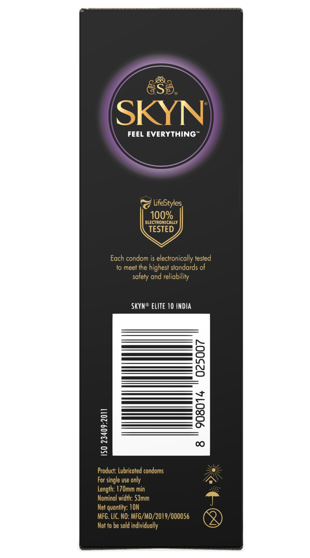 SKYN Elite Ultra Thin Condoms for Men - Latex Free