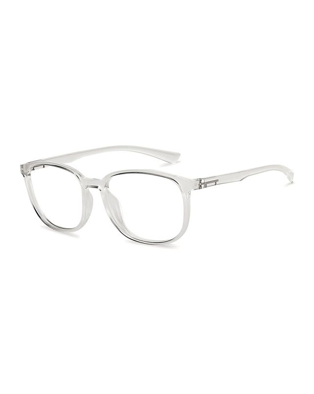 Lenskart Blu Unisex TR90 Computer Glasses | Crystal Transparent - M
