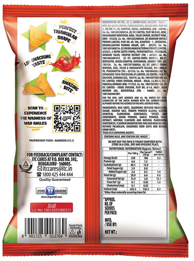 Bingo Mad Angles Tomato Madness 60 g Combo