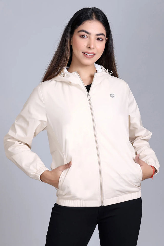 Fort Collins Women's Windbreaker Jacket | Beige - M