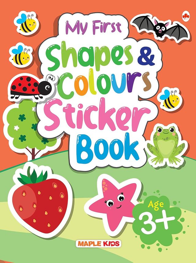My First Sticker Book Shapes and Colours - Activity Book Kids with 100+stickers -Age 3+
