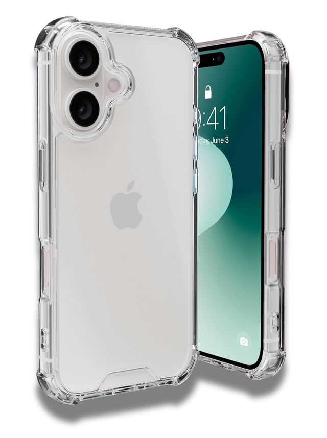 ExpressB For iPhone 16 Plus Case Cover Anti-Scratch Shockproof Bumper Pc+Tpu - Clear