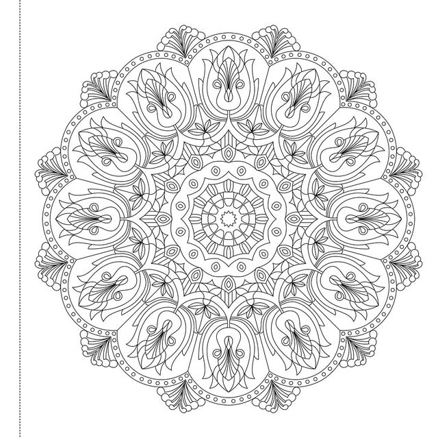 Mandala: Colouring Books For Adults With Tear Out Sheets