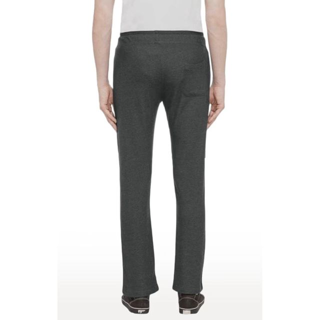 Status Quo Mens Basic Regular Fit Trackpant | Anthra Mel | XL