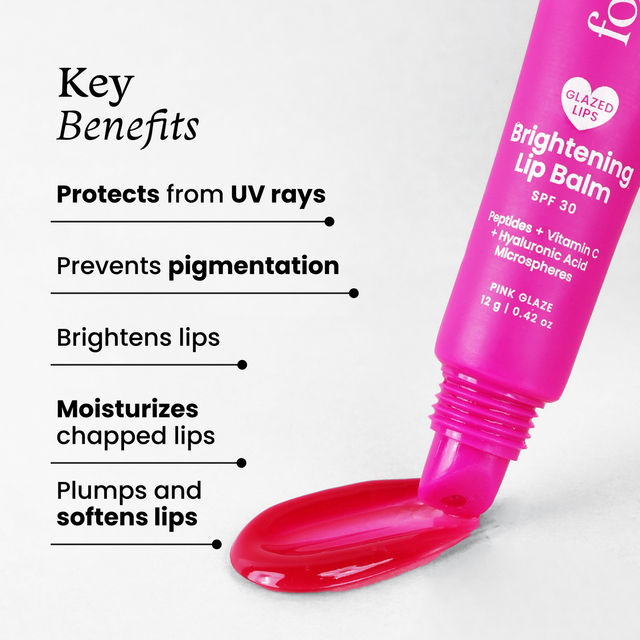 Foxtale SPF 30 Brightening Lip Balm with Peptitdes (Pink)