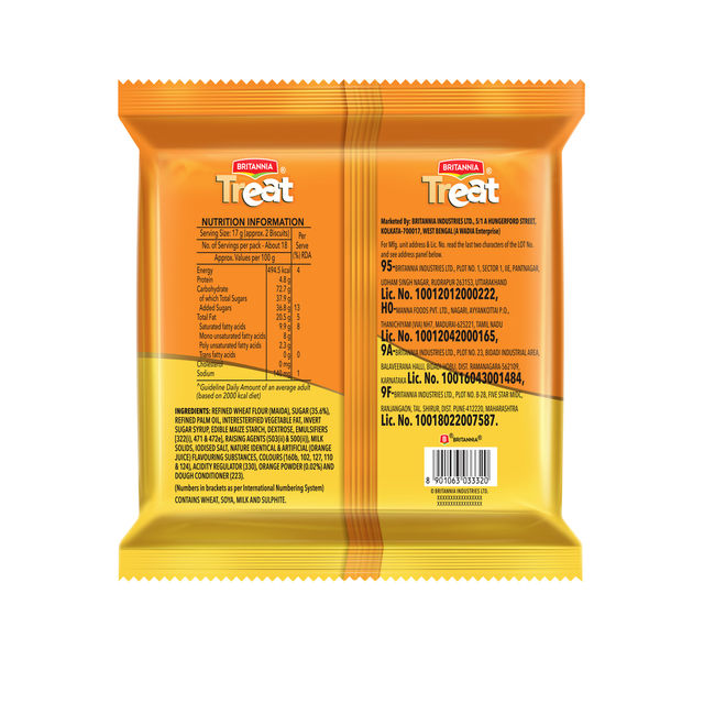 Britannia Treat Biscuits Orange