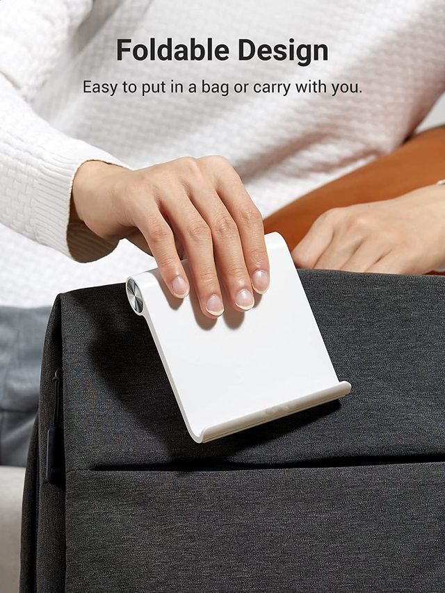 Striff Uph1W Multi Angle Tablet/Mobile Stand. Holder For Iphone, Android (White) Tabletop