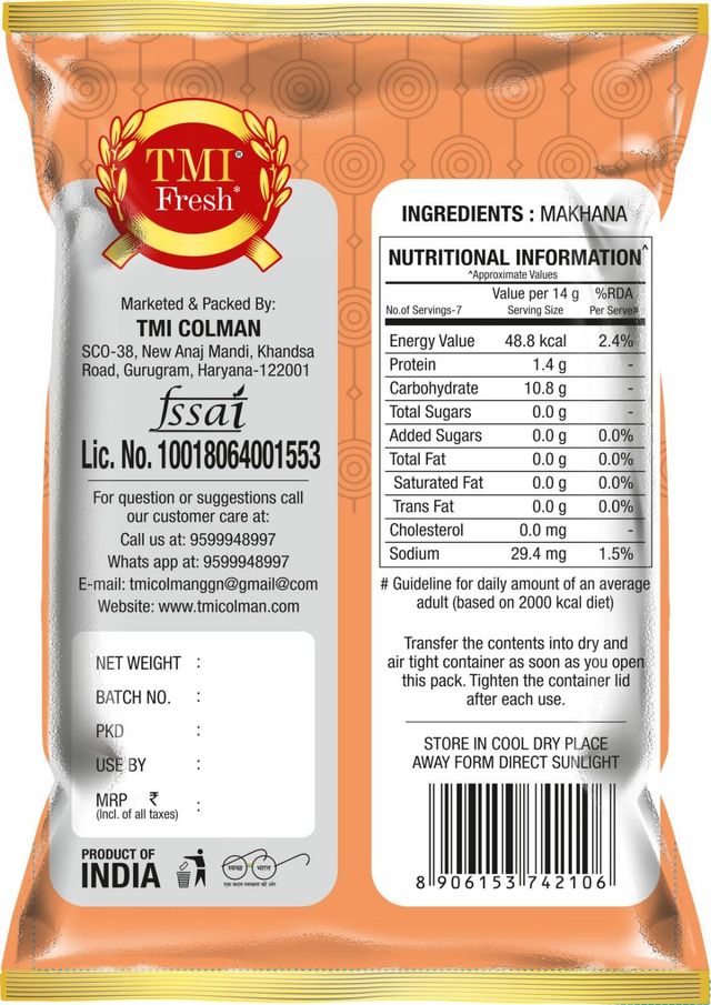 Tmi Fresh Phool Makhana 100 g Combo