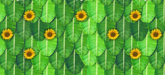 Gullak Festive Backdrop | 5 x 8 ft - Banana Leaves