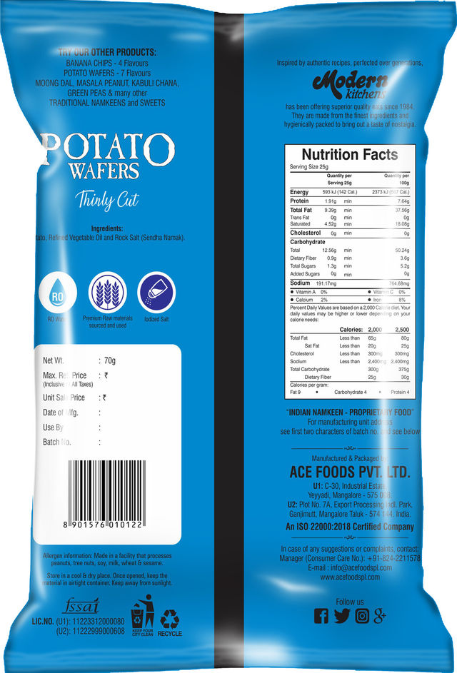 Modern Kitchens Potato Chips Salted