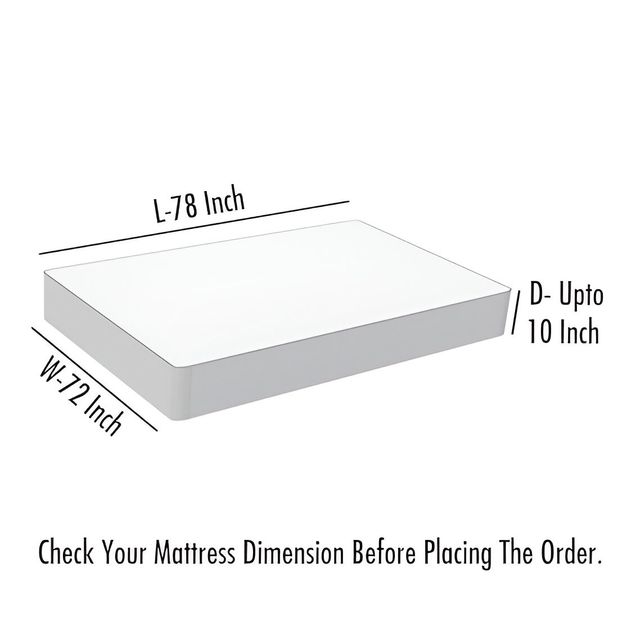 Dream Care Water Proof Terry Cloth Fitted Mattress Protector 78x72 Inch for Double Bed King Size