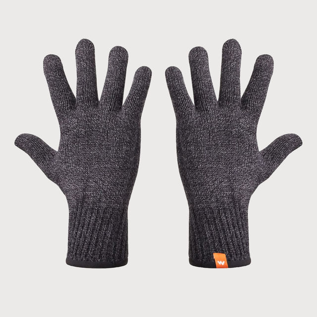 Buy Wildcraft Unisex Acrylic Gloves | Gray - M Online - Price