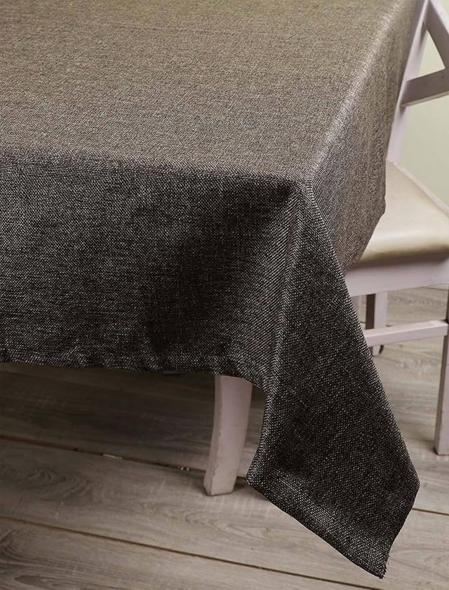 Lushomes Table Cover - Brown | Jute Dining | 6 Seater | 50 x 75 inch | 4 x 6 ft