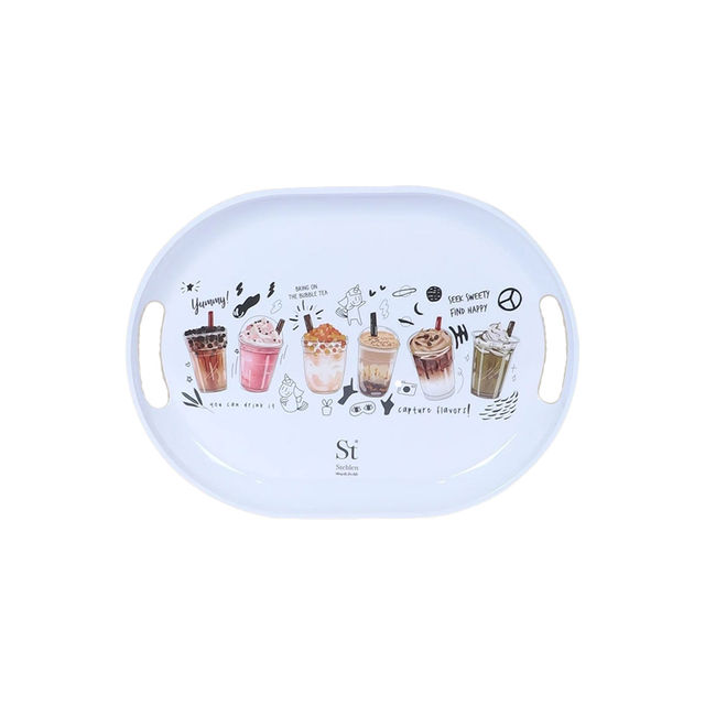 Stehlen Melamine Slant Tray Small - Bubble Tea