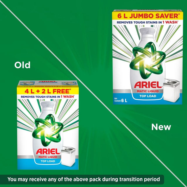 Ariel Stain Removal Top Load Washing Machine Detergent Liquid