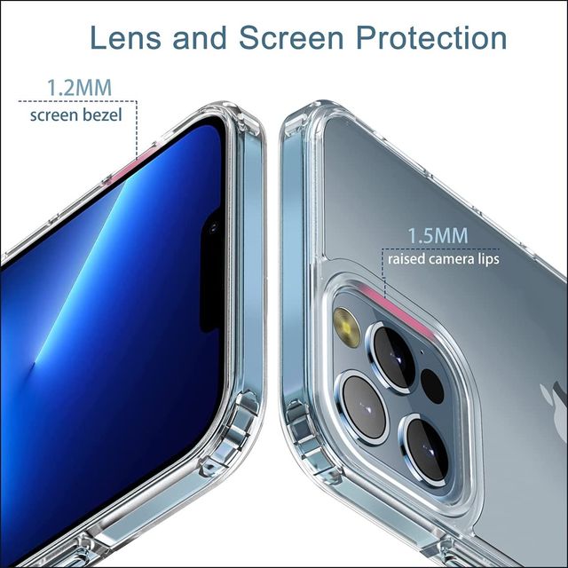Kapaver Iphone 13 Pro Back Cover Case | Ice Crystal - Matte Clear