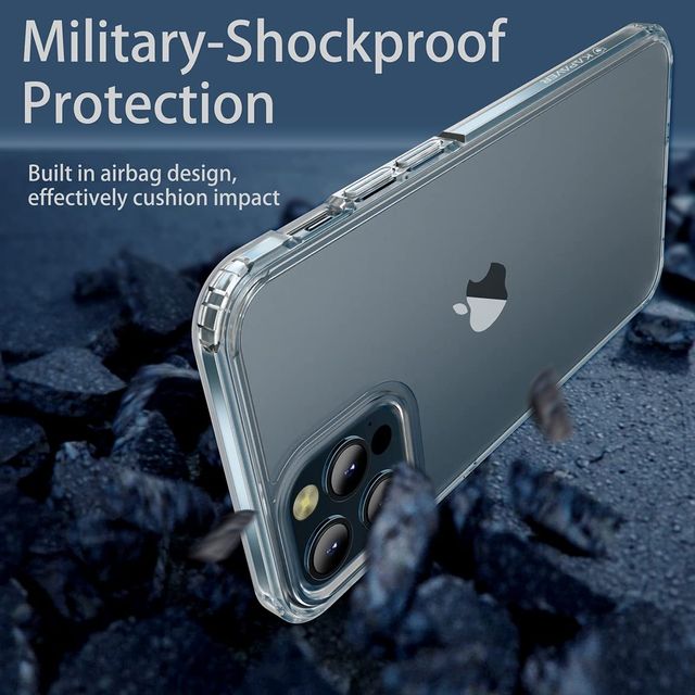 Kapaver Iphone 13 Pro Back Cover Case | Ice Crystal - Matte Clear
