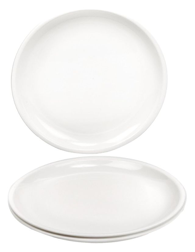 SignoraWare Round Full Plate Set, Set Of 3, 235White