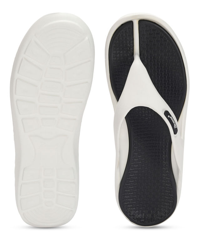Paragon Men s Lightweight | Washable And Durable Flip Flops For Everyday Use | WHITE BLACK | UK 7 - 1 pair