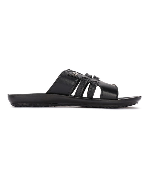 Paragon Men's Comfort Sandals | Anti-Skid Sole & Sturdy Construction | Black | UK 8
