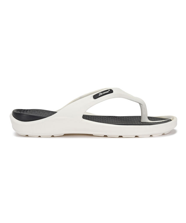 Paragon Men s Lightweight | Washable And Durable Flip Flops For Everyday Use | WHITE BLACK | UK 7 - 1 pair
