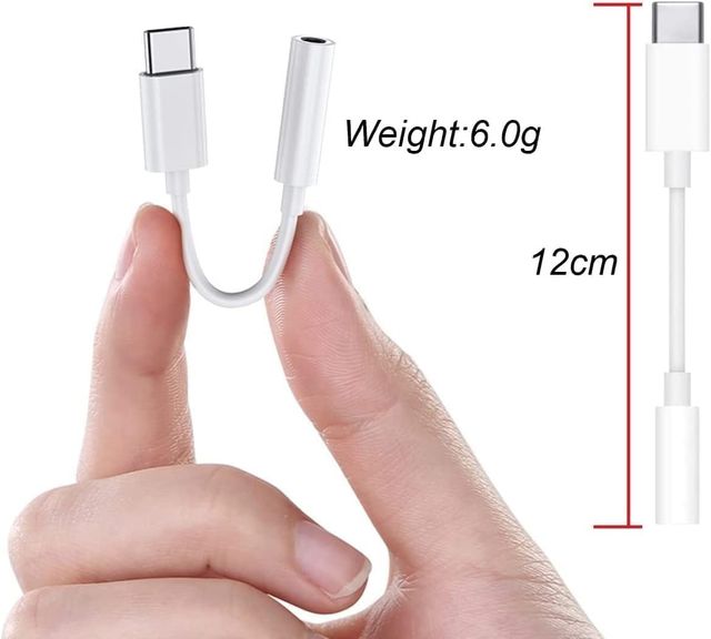 Sounce Type-C to 3.5 mm Headphone Adapter for iPhone|Compatible with iPhone 14-13-12-11-XS-XR-8-7-SE