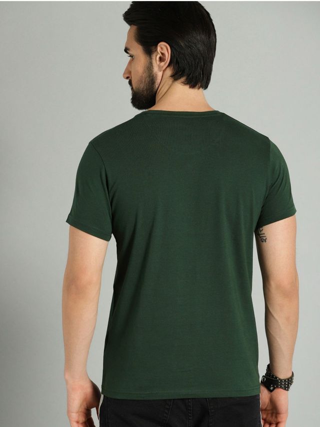 Gcyx Men's Papa Galaxy Printed T-shirt | Green - M