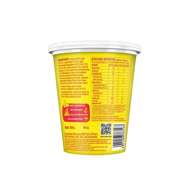Saffola Cuppa Oats - Spicy Mexicana | No Maida | No Added Preservatives