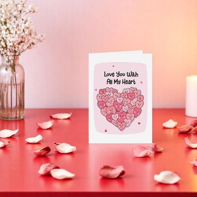 Oye Happy All My Hearts Mother's Day Greeting Card