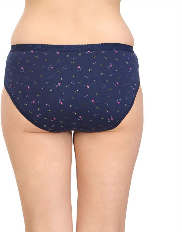Bodycare Women Brief Panty Printed Premium Cotton | Assorted - M