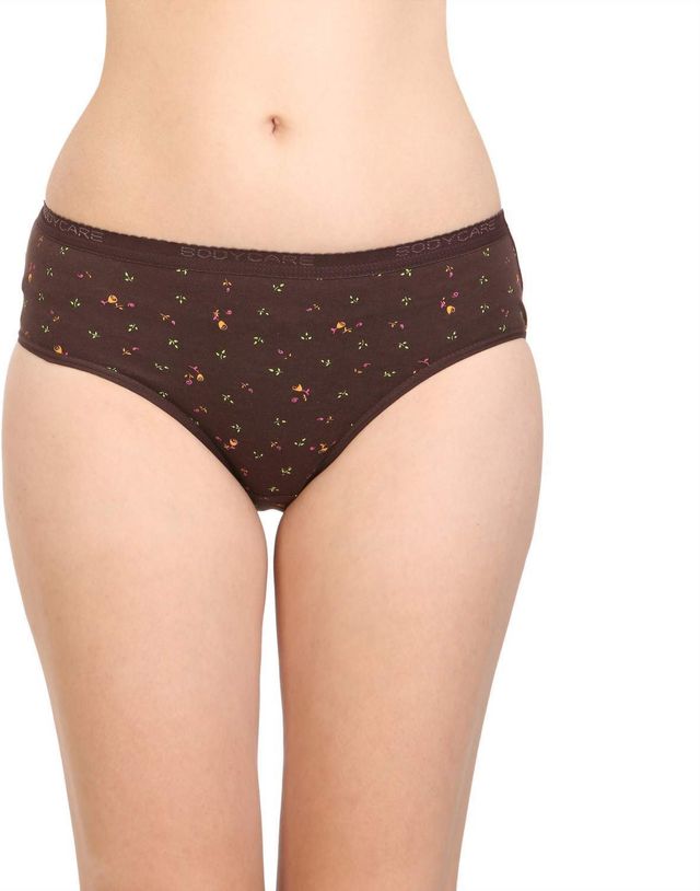 Bodycare Women Brief Panty Printed Premium Cotton | Assorted - M