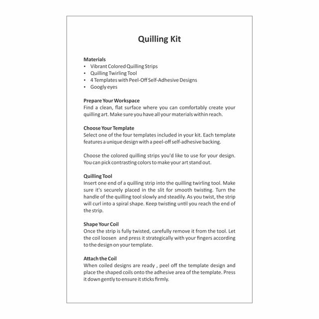 Sterling Quiling Kit