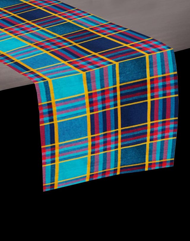Lushomes Table Runner - Green Checks | 13 x 72 inch