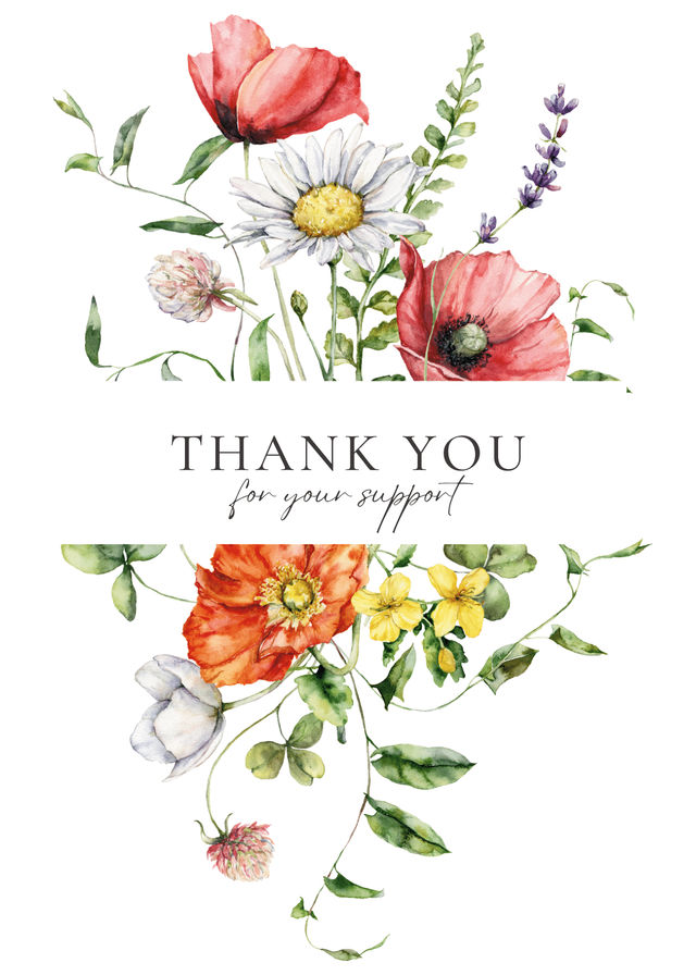 House Of Festivals Thank You Greeting Card - Design 6