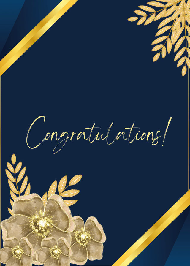 House Of Festivals Congratulations Greeting Card - Design 7